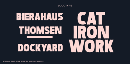 Boldric Font Poster 6