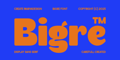 Bigre Font Poster 1