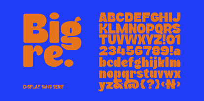 Bigre Font Poster 9