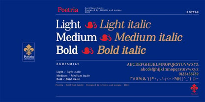 Poetria Font Poster 3