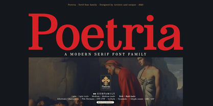 Poetria Font Poster 1