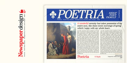 Poetria Font Poster 9
