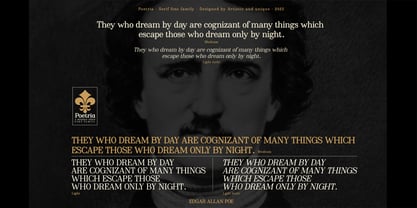 Poetria Font Poster 12