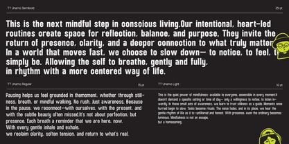 TRT Unamo Font Poster 7