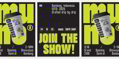 TRT Unamo Font Poster 12