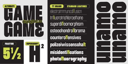 TRT Unamo Font Poster 9