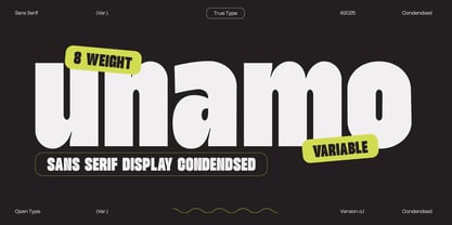 TRT Unamo Font Poster 1