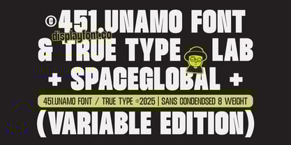 TRT Unamo Font Poster 2