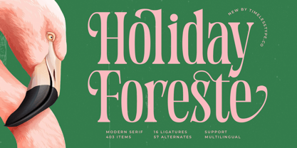 Holiday Foreste Font Poster 1