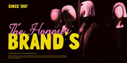 Record Struggle Script Font Poster 4