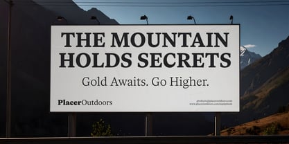 Placer Font Poster 4