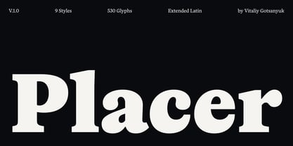 Placer Font Poster 1