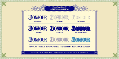 Briswood Font Poster 7