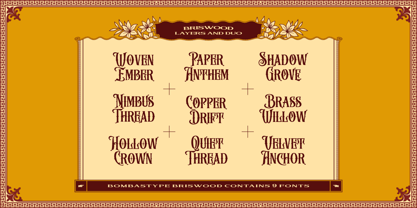 Briswood Font Poster 9