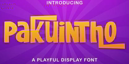 Pakuintho Font Poster 1