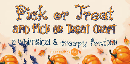 PN Pick or Treat Font Poster 1