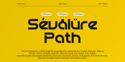Metro Gate Font Poster 7