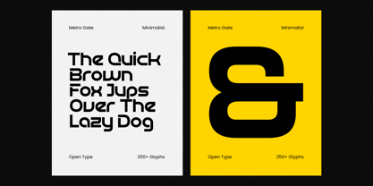Metro Gate Font Poster 3