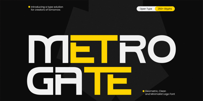 Metro Gate Font Poster 1