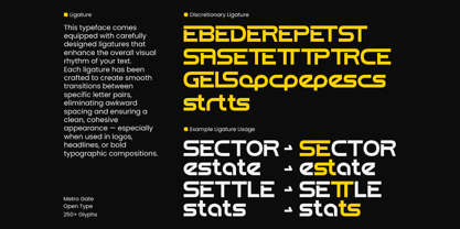 Metro Gate Font Poster 8