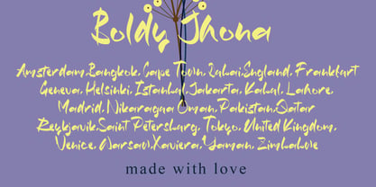 Boldy Jhona Font Poster 3