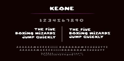 Keone Font Poster 8