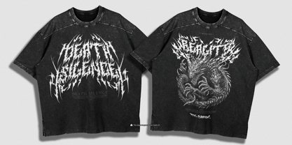 Sunfyre Black Font Poster 2