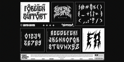 Sunfyre Black Font Poster 10