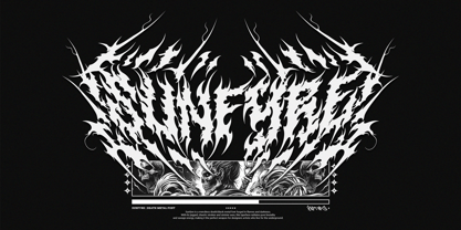Sunfyre Black Font Poster 1
