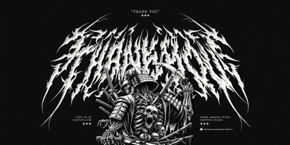 Sunfyre Black Font Poster 11