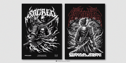 Sunfyre Black Font Poster 9