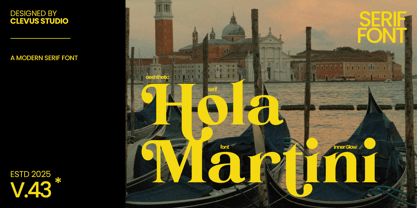 Hola Martini Font Poster 1