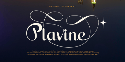 Plavine Font Poster 1