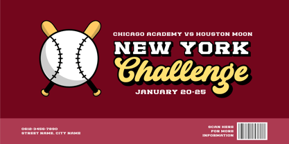 Houston Strike Slab Serif Font Poster 4