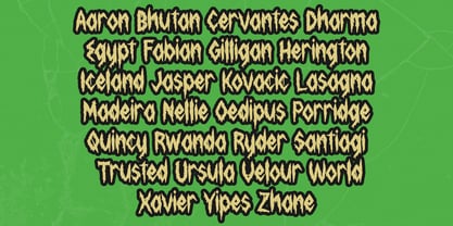 Creepy Creeper Font Poster 4