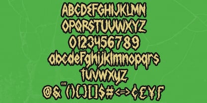 Creepy Creeper Font Poster 2