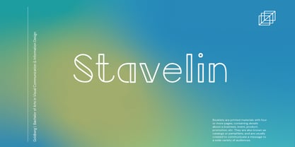 Stavelin Font Poster 1