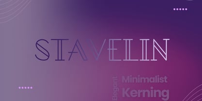 Stavelin Font Poster 5