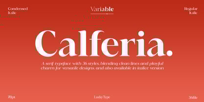 Calferia Font Poster 1