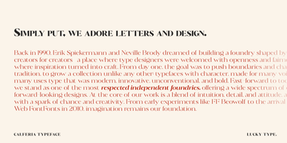 Calferia Font Poster 14