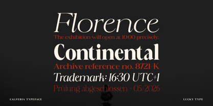 Calferia Font Poster 7
