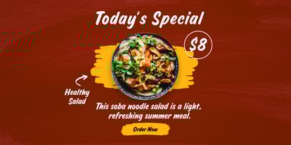 Ramen Sauce Font Poster 9