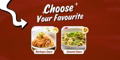 Ramen Sauce Font Poster 8