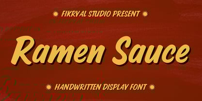 Ramen Sauce Font Poster 1