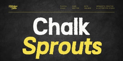 Chalk Sprouts Font Poster 1