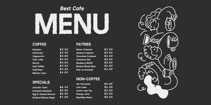 Chalk Sprouts Font Poster 2