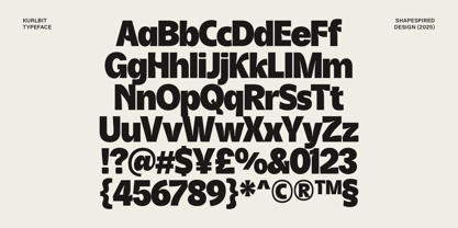 Kurlbit Font Poster 5
