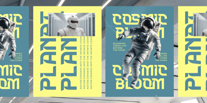 Meteor Horizon Font Poster 3