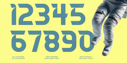 Meteor Horizon Font Poster 12