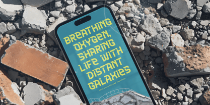 Meteor Horizon Font Poster 7